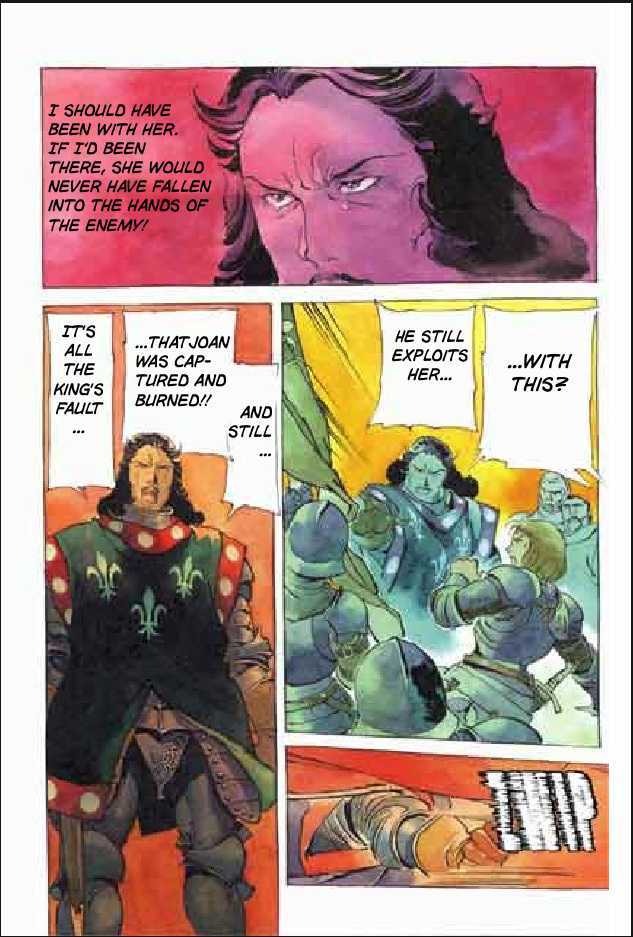 Joan Chapter 3.1 page 88 - Vol.3 Chapter 1 : 1 Agnes \ 2 Alencon \ 3 Marguerite \ 4 Feu de la Pucelle (Joan's...
