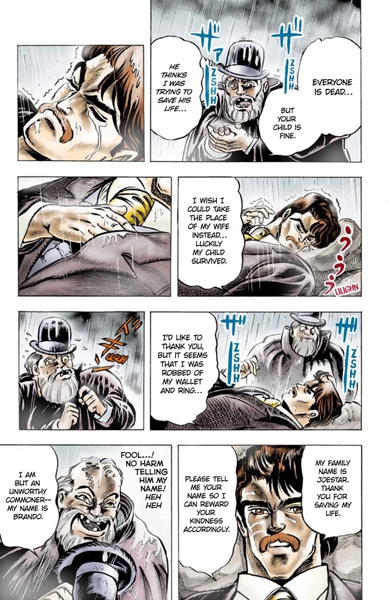 JoJo's Bizarre Adventure Part 1 - Phantom Blood (Official Colored) Chapter 1 page 18 - Chapter 1: Prologue