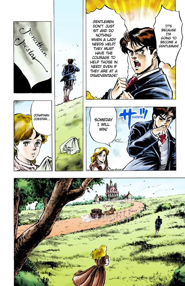 JoJo's Bizarre Adventure Part 1 - Phantom Blood (Official Colored) Chapter 1 page 27 - Chapter 1: Prologue