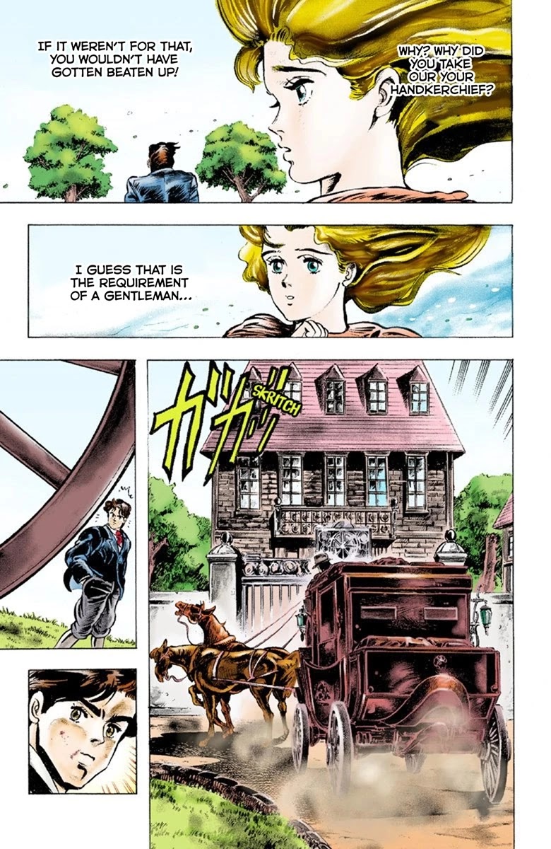 JoJo's Bizarre Adventure Part 1 - Phantom Blood (Official Colored) Chapter 1 page 28 - Chapter 1: Prologue