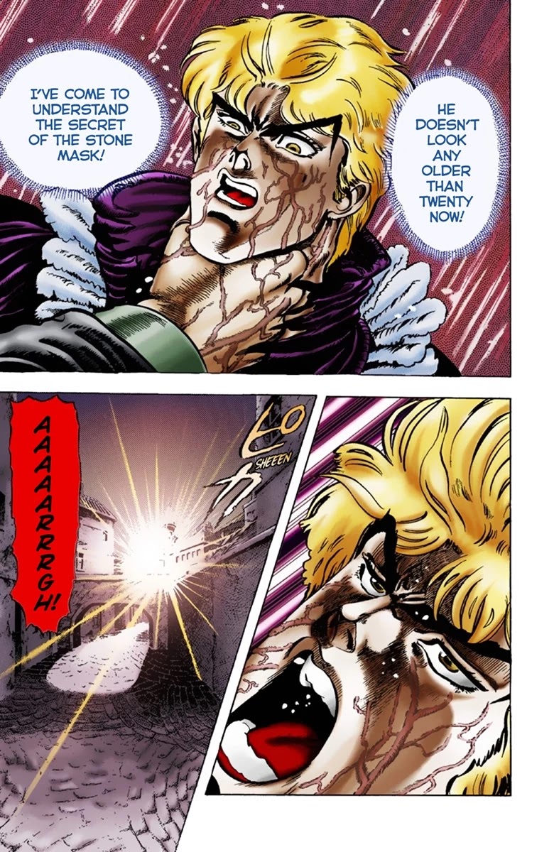 JoJo's Bizarre Adventure Part 1 - Phantom Blood (Official Colored) Chapter 10 page 17 - Chapter 10: The Stone Mask Part 3