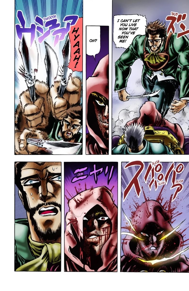 JoJo's Bizarre Adventure Part 1 - Phantom Blood (Official Colored) Chapter 18 page 11 - Chapter 18: Jack the Ripper and Zeppeli the Strange Part 1