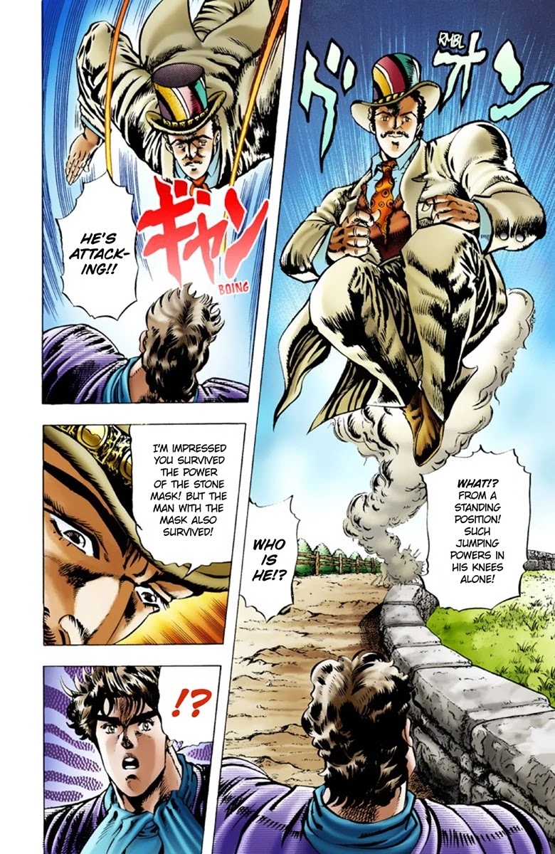 JoJo's Bizarre Adventure Part 1 - Phantom Blood (Official Colored) Chapter 18 page 19 - Chapter 18: Jack the Ripper and Zeppeli the Strange Part 1