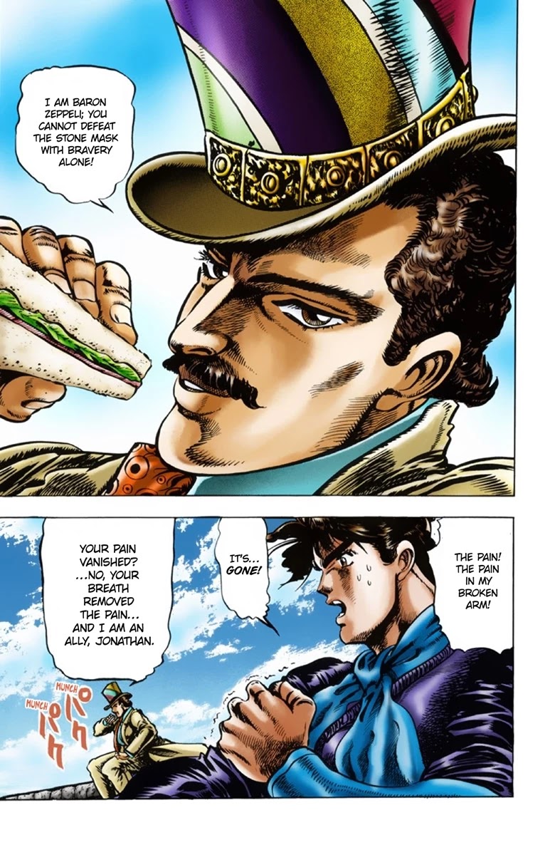 JoJo's Bizarre Adventure Part 1 - Phantom Blood (Official Colored) Chapter 18 page 22 - Chapter 18: Jack the Ripper and Zeppeli the Strange Part 1