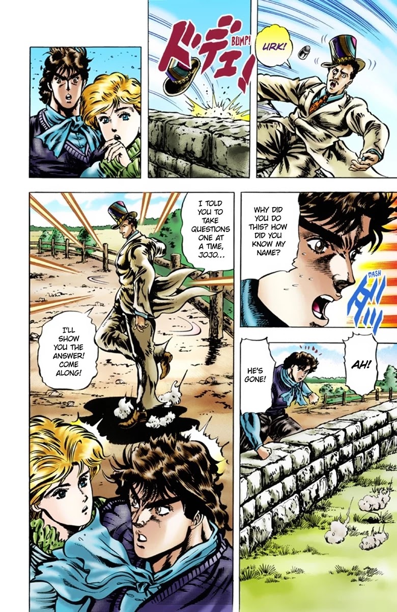 JoJo's Bizarre Adventure Part 1 - Phantom Blood (Official Colored) Chapter 19 page 3 - Chapter 19: Jack the Ripper and Zeppeli the Strange Part 2