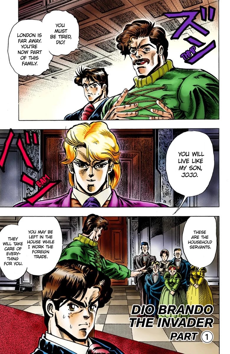 JoJo's Bizarre Adventure Part 1 - Phantom Blood (Official Colored) Chapter 2 page 2 - Chapter 2: Dio Brando the Invader Part 1