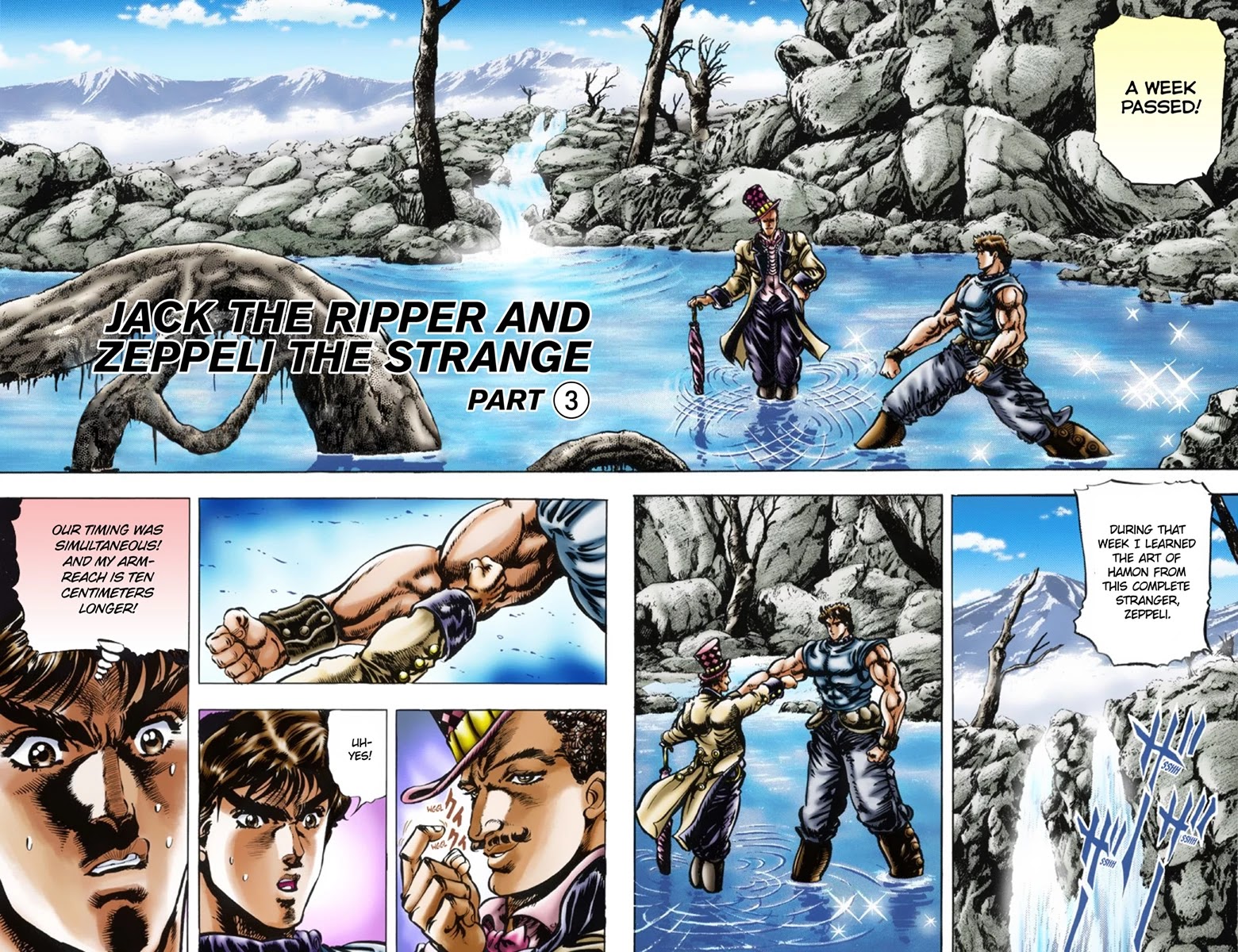 JoJo's Bizarre Adventure Part 1 - Phantom Blood (Official Colored) Chapter 20 page 1 - Chapter 20: Jack the Ripper and Zeppeli the Strange Part 3