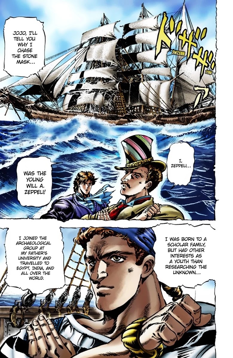 JoJo's Bizarre Adventure Part 1 - Phantom Blood (Official Colored) Chapter 20 page 5 - Chapter 20: Jack the Ripper and Zeppeli the Strange Part 3