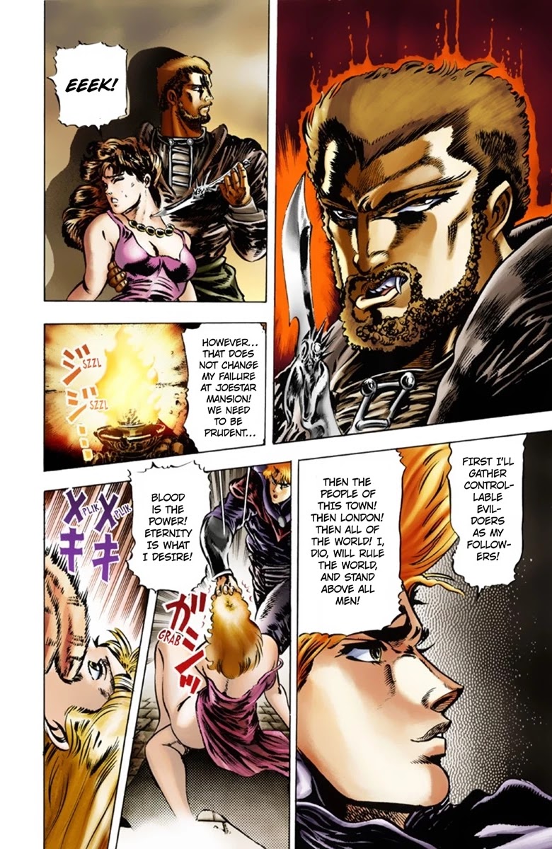 JoJo's Bizarre Adventure Part 1 - Phantom Blood (Official Colored) Chapter 21 page 8 - Chapter 21: Jack the Ripper and Zeppeli the Strange Part 4