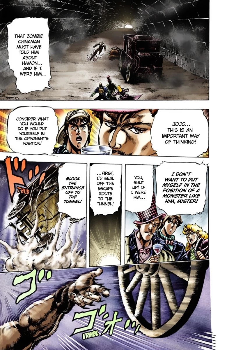 JoJo's Bizarre Adventure Part 1 - Phantom Blood (Official Colored) Chapter 22 page 4 - Chapter 22: Jack the Ripper and Zeppeli the Strange Part 5