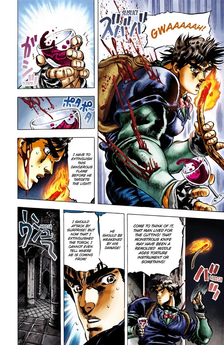 JoJo's Bizarre Adventure Part 1 - Phantom Blood (Official Colored) Chapter 23 page 12 - Chapter 23: Hamon Overdrive Part 1
