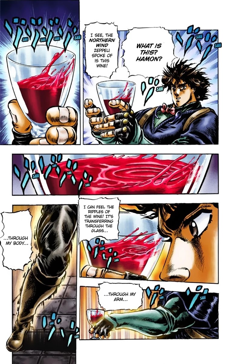JoJo's Bizarre Adventure Part 1 - Phantom Blood (Official Colored) Chapter 23 page 15 - Chapter 23: Hamon Overdrive Part 1
