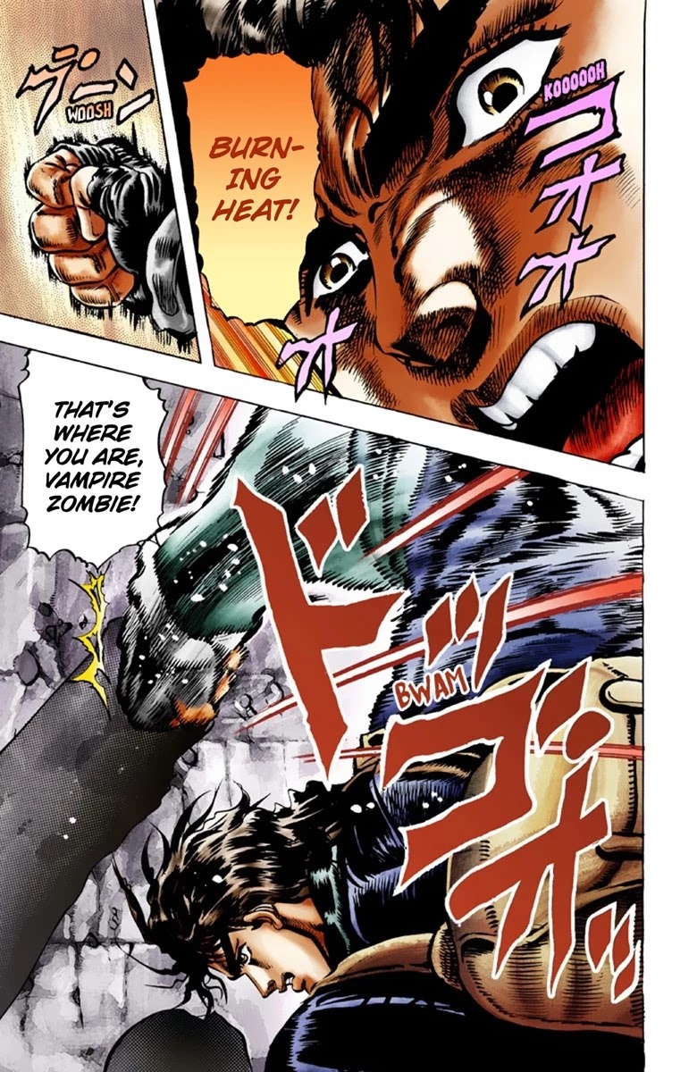 JoJo's Bizarre Adventure Part 1 - Phantom Blood (Official Colored) Chapter 23 page 17 - Chapter 23: Hamon Overdrive Part 1
