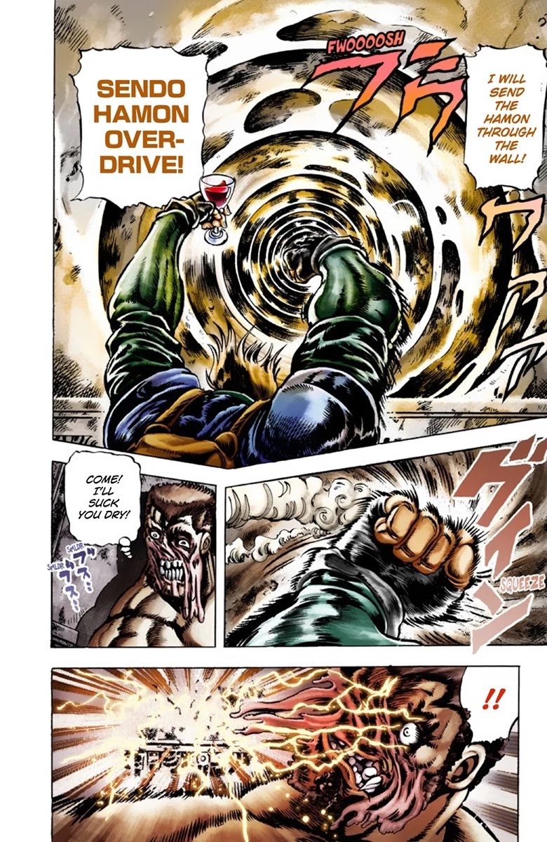 JoJo's Bizarre Adventure Part 1 - Phantom Blood (Official Colored) Chapter 23 page 18 - Chapter 23: Hamon Overdrive Part 1