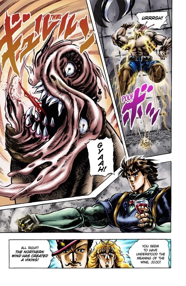 JoJo's Bizarre Adventure Part 1 - Phantom Blood (Official Colored) Chapter 23 page 19 - Chapter 23: Hamon Overdrive Part 1