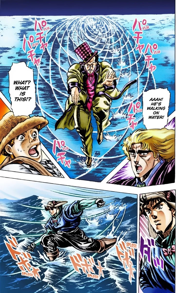 JoJo's Bizarre Adventure Part 1 - Phantom Blood (Official Colored) Chapter 24 page 12 - Chapter 24: Hamon Overdrive Part 2