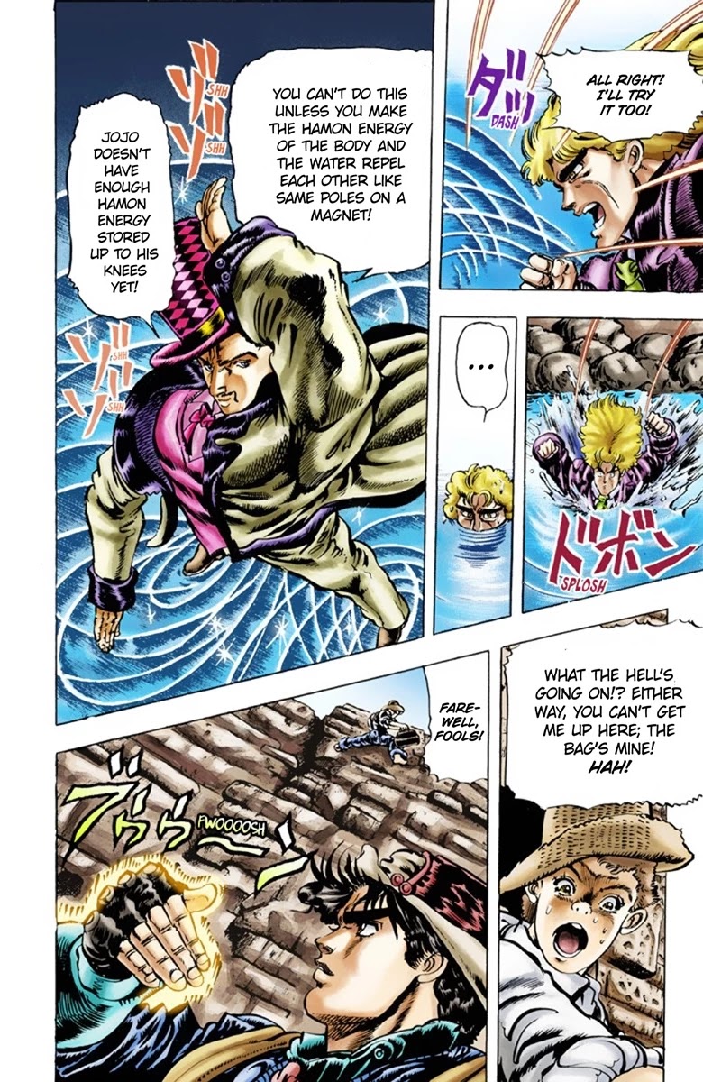 JoJo's Bizarre Adventure Part 1 - Phantom Blood (Official Colored) Chapter 24 page 13 - Chapter 24: Hamon Overdrive Part 2