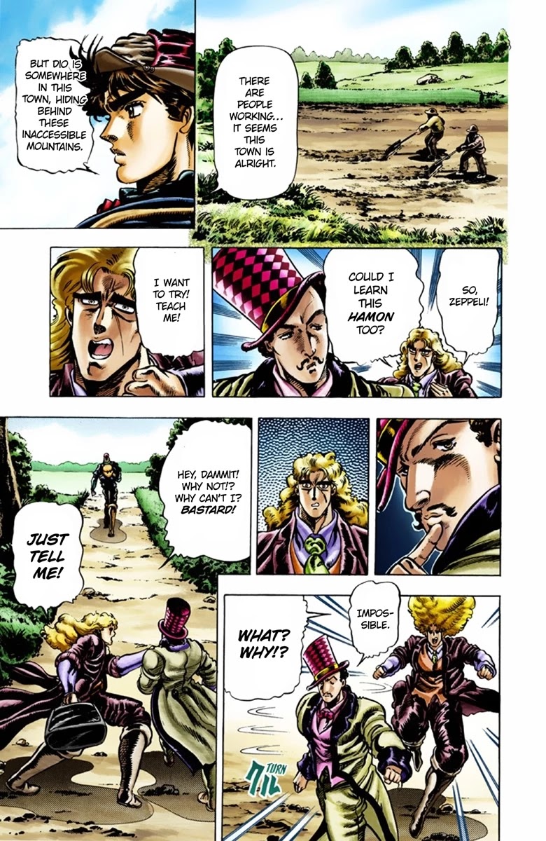 JoJo's Bizarre Adventure Part 1 - Phantom Blood (Official Colored) Chapter 24 page 2 - Chapter 24: Hamon Overdrive Part 2