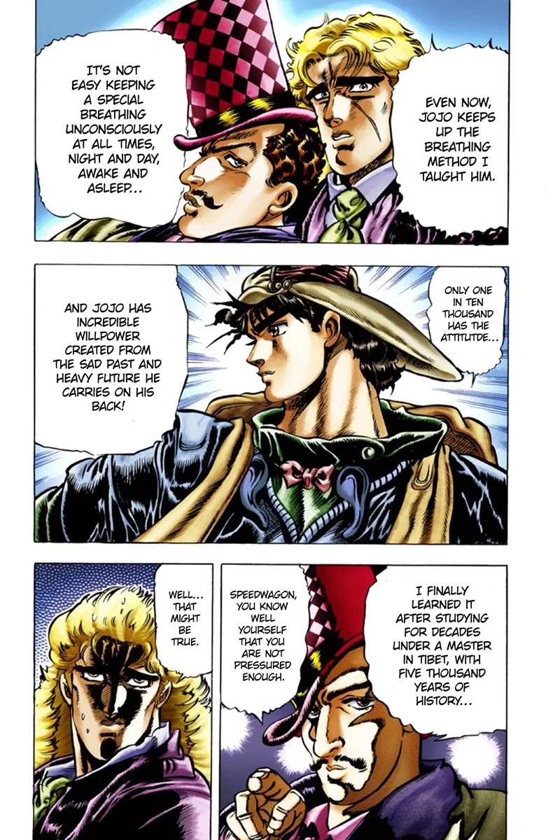 JoJo's Bizarre Adventure Part 1 - Phantom Blood (Official Colored) Chapter 24 page 3 - Chapter 24: Hamon Overdrive Part 2