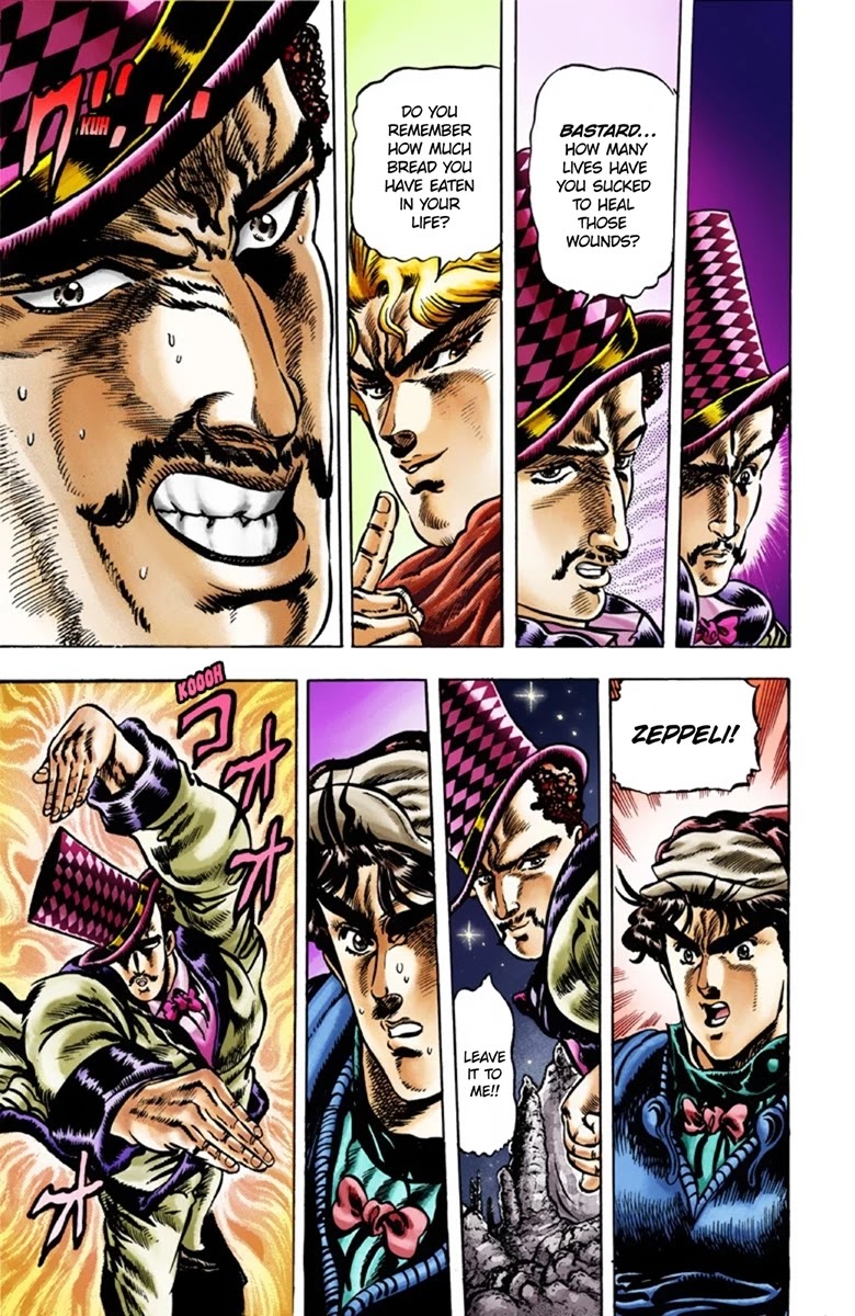 JoJo's Bizarre Adventure Part 1 - Phantom Blood (Official Colored) Chapter 25 page 12 - Chapter 25: Hamon Overdrive Part 3