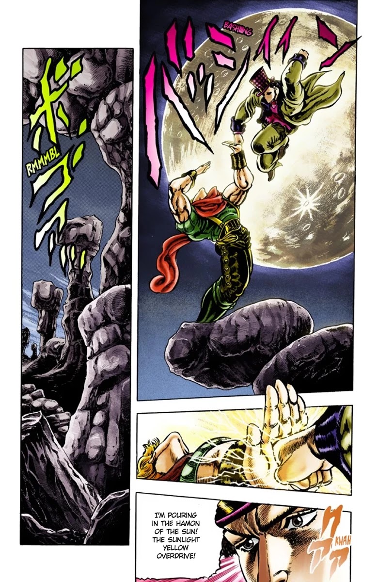 JoJo's Bizarre Adventure Part 1 - Phantom Blood (Official Colored) Chapter 25 page 14 - Chapter 25: Hamon Overdrive Part 3