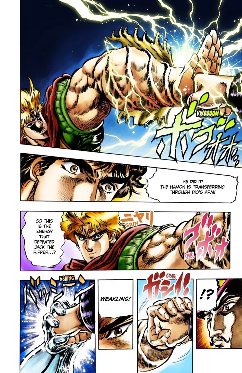 JoJo's Bizarre Adventure Part 1 - Phantom Blood (Official Colored) Chapter 25 page 15 - Chapter 25: Hamon Overdrive Part 3
