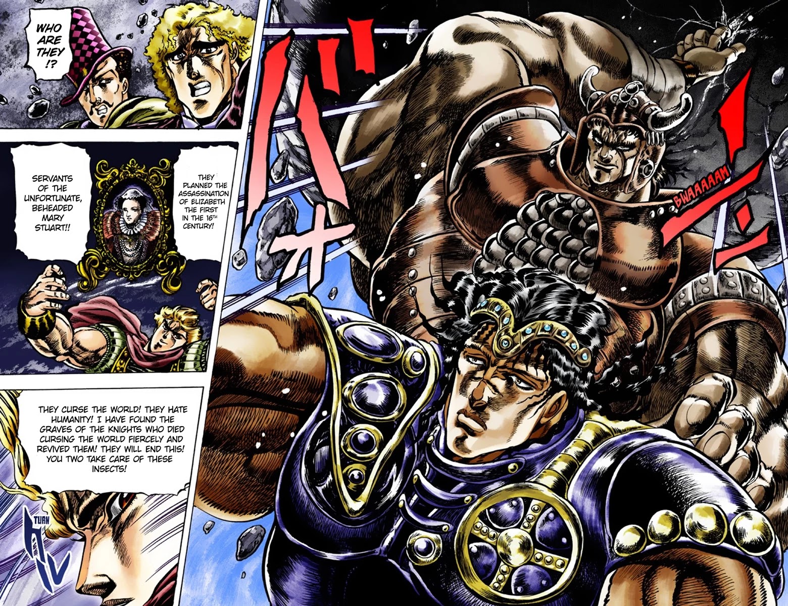 JoJo's Bizarre Adventure Part 1 - Phantom Blood (Official Colored) Chapter 26 page 11 - Chapter 26: Tarkus and the Dark Knight Bruford Part 1