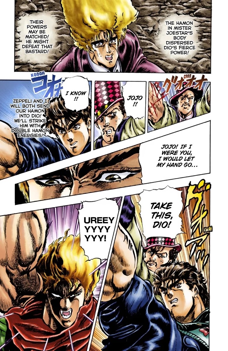 JoJo's Bizarre Adventure Part 1 - Phantom Blood (Official Colored) Chapter 26 page 2 - Chapter 26: Tarkus and the Dark Knight Bruford Part 1