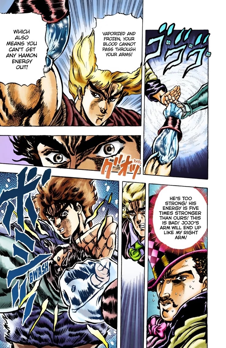 JoJo's Bizarre Adventure Part 1 - Phantom Blood (Official Colored) Chapter 26 page 4 - Chapter 26: Tarkus and the Dark Knight Bruford Part 1