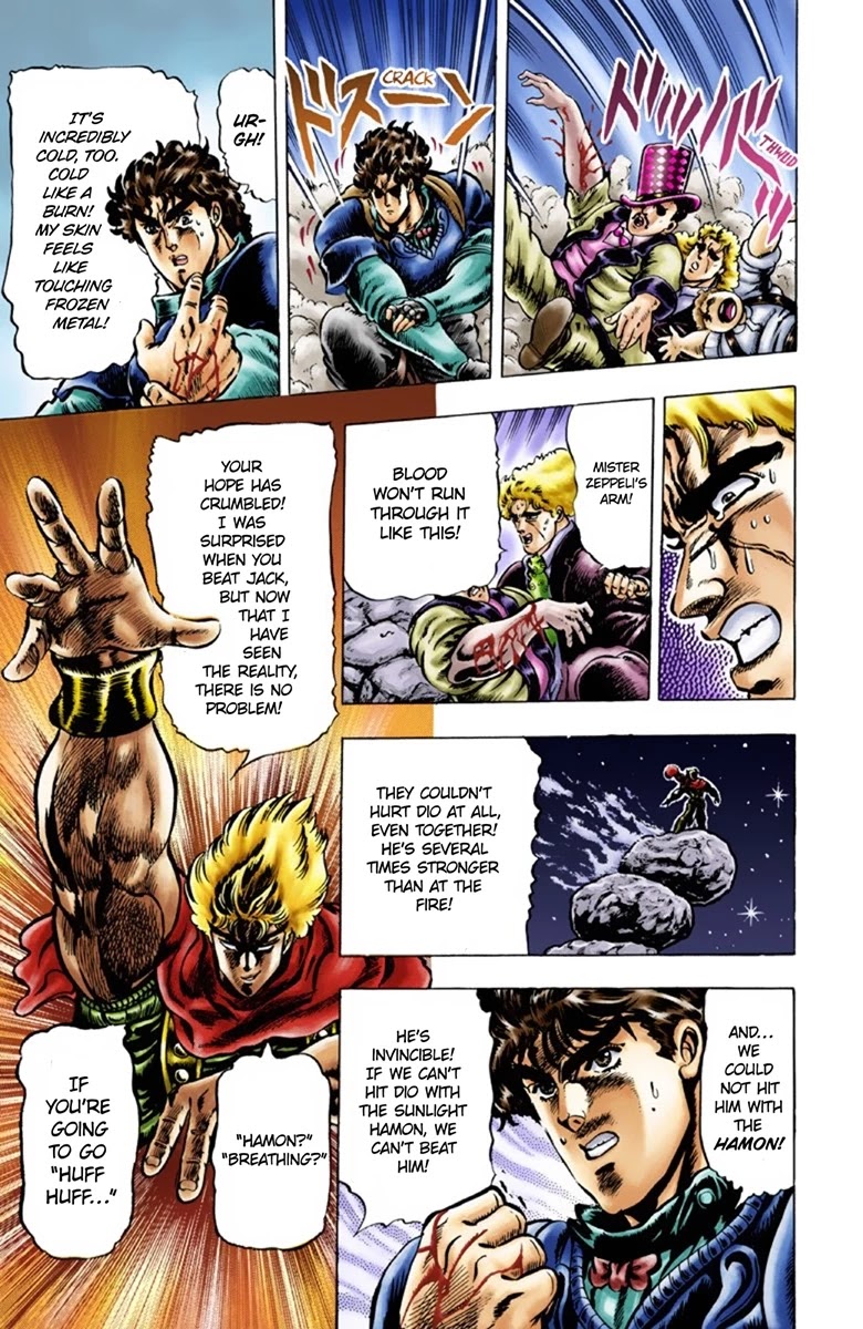 JoJo's Bizarre Adventure Part 1 - Phantom Blood (Official Colored) Chapter 26 page 8 - Chapter 26: Tarkus and the Dark Knight Bruford Part 1