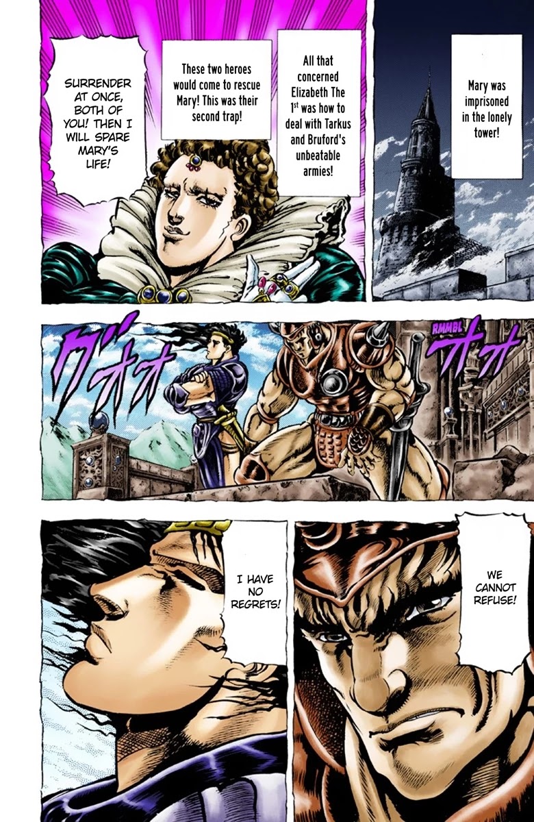 JoJo's Bizarre Adventure Part 1 - Phantom Blood (Official Colored) Chapter 27 page 12 - Chapter 27: Tarkus and the Dark Knight Bruford Part 2