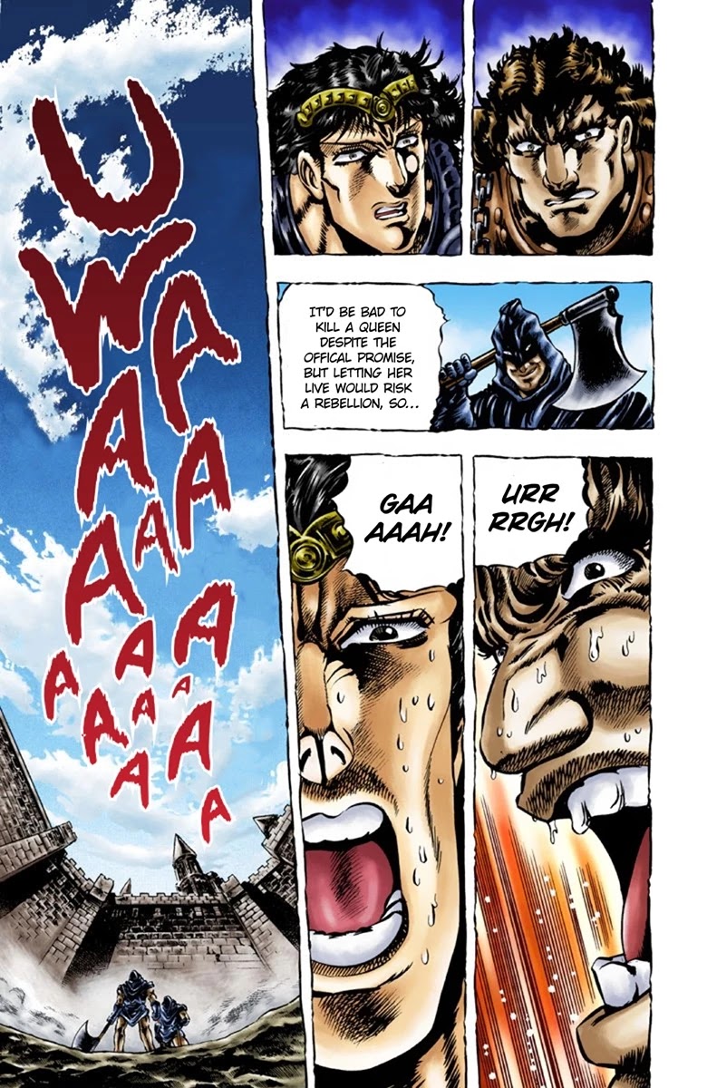 JoJo's Bizarre Adventure Part 1 - Phantom Blood (Official Colored) Chapter 27 page 15 - Chapter 27: Tarkus and the Dark Knight Bruford Part 2