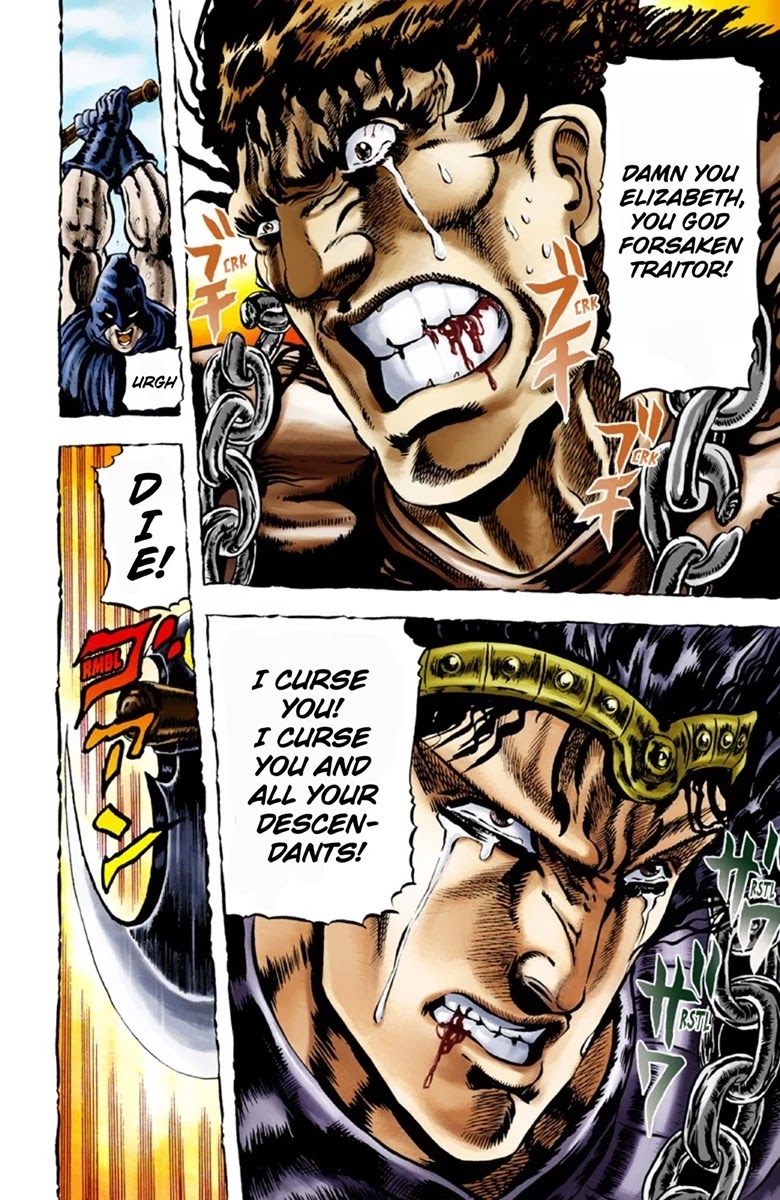 JoJo's Bizarre Adventure Part 1 - Phantom Blood (Official Colored) Chapter 27 page 16 - Chapter 27: Tarkus and the Dark Knight Bruford Part 2