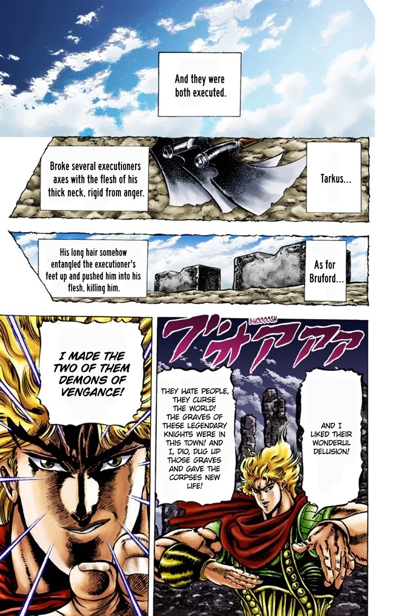 JoJo's Bizarre Adventure Part 1 - Phantom Blood (Official Colored) Chapter 27 page 17 - Chapter 27: Tarkus and the Dark Knight Bruford Part 2