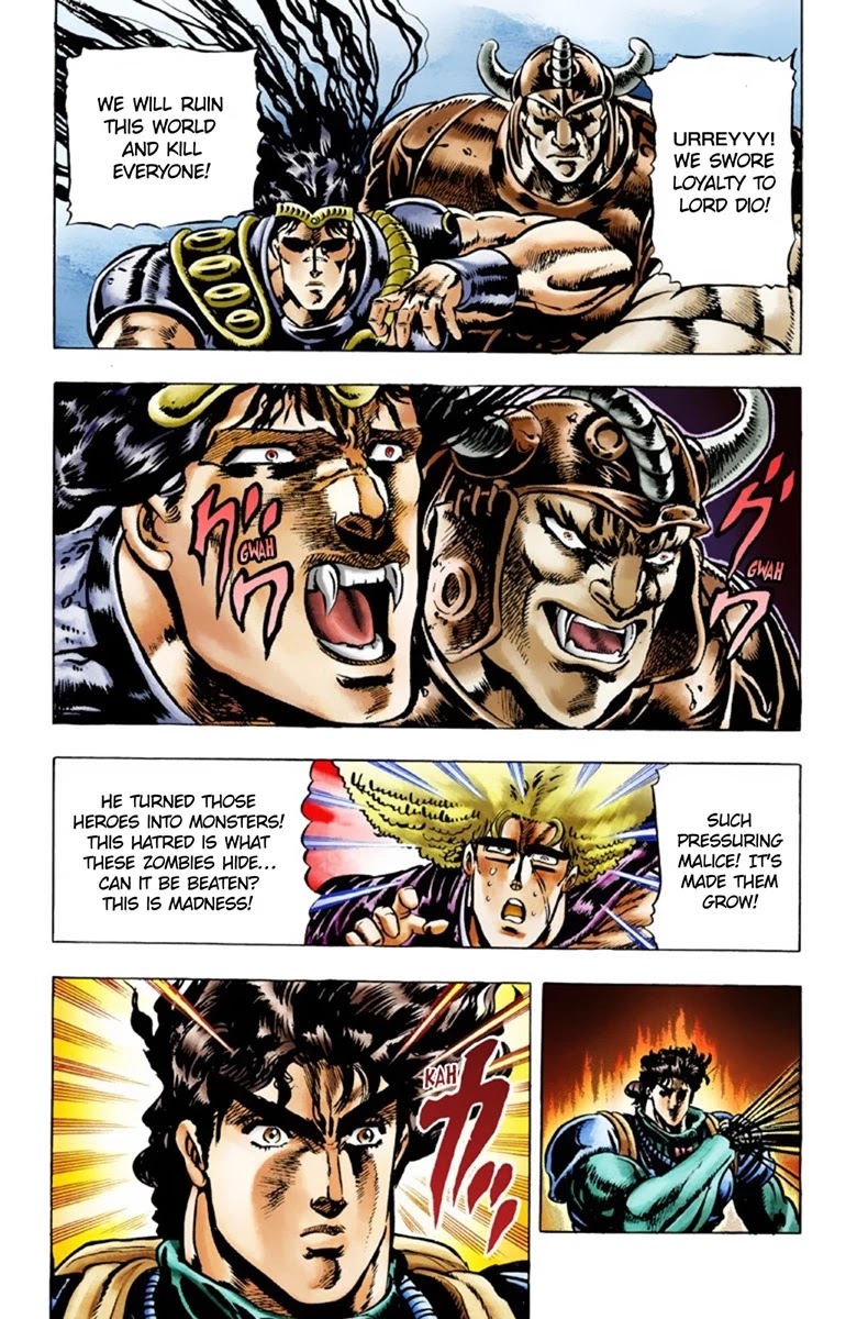 JoJo's Bizarre Adventure Part 1 - Phantom Blood (Official Colored) Chapter 27 page 18 - Chapter 27: Tarkus and the Dark Knight Bruford Part 2