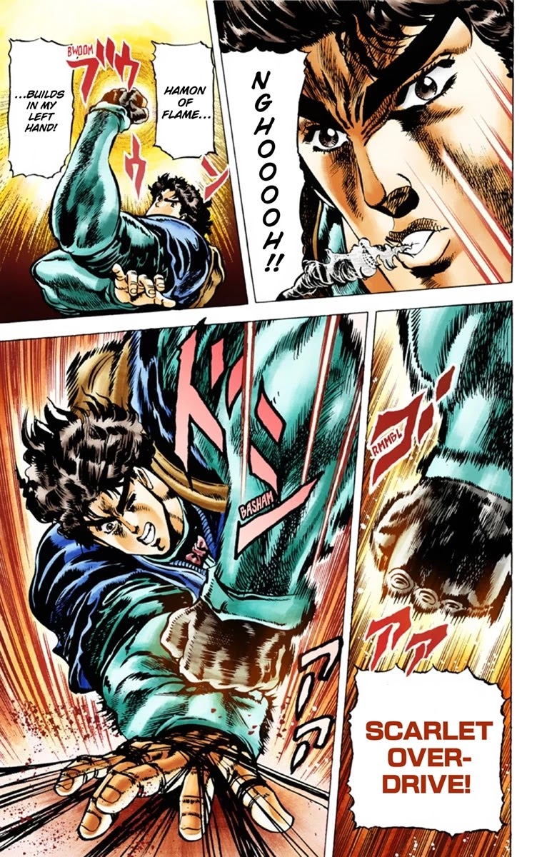 JoJo's Bizarre Adventure Part 1 - Phantom Blood (Official Colored) Chapter 27 page 19 - Chapter 27: Tarkus and the Dark Knight Bruford Part 2