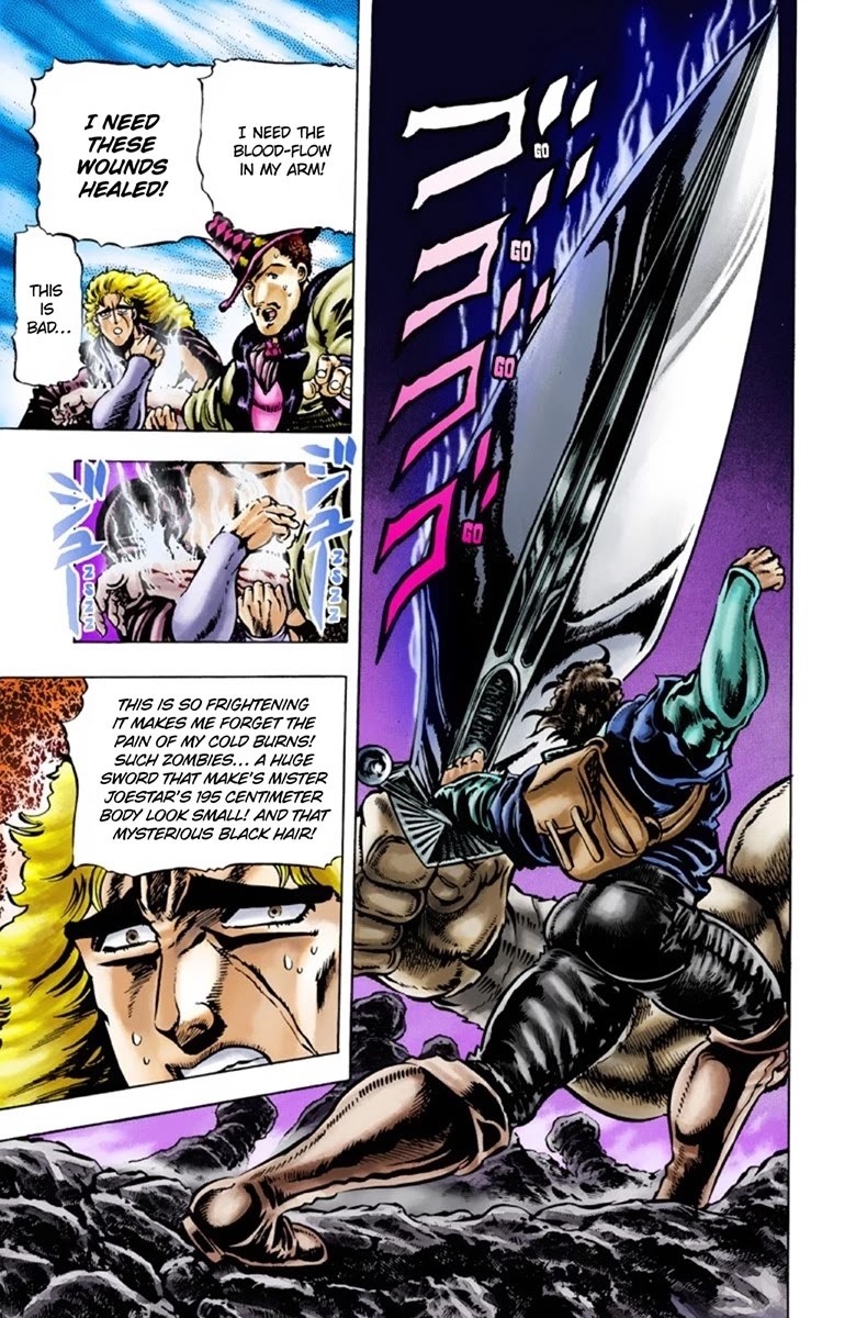JoJo's Bizarre Adventure Part 1 - Phantom Blood (Official Colored) Chapter 27 page 7 - Chapter 27: Tarkus and the Dark Knight Bruford Part 2