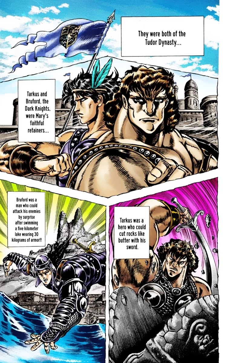 JoJo's Bizarre Adventure Part 1 - Phantom Blood (Official Colored) Chapter 27 page 9 - Chapter 27: Tarkus and the Dark Knight Bruford Part 2