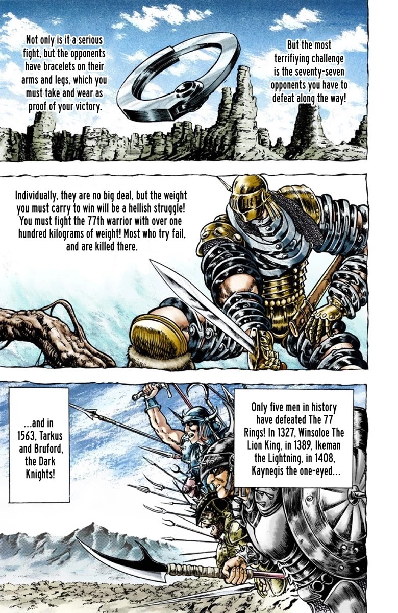 JoJo's Bizarre Adventure Part 1 - Phantom Blood (Official Colored) Chapter 28 page 10 - Chapter 28: Tarkus and the Dark Knight Bruford Part 3