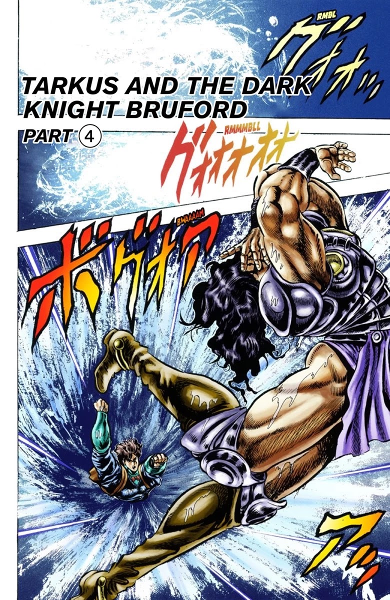 JoJo's Bizarre Adventure Part 1 - Phantom Blood (Official Colored) Chapter 29 page 1 - Chapter 29: Tarkus and the Dark Knight Bruford Part 4