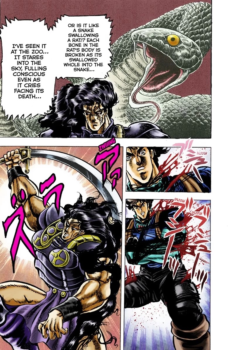 JoJo's Bizarre Adventure Part 1 - Phantom Blood (Official Colored) Chapter 29 page 12 - Chapter 29: Tarkus and the Dark Knight Bruford Part 4