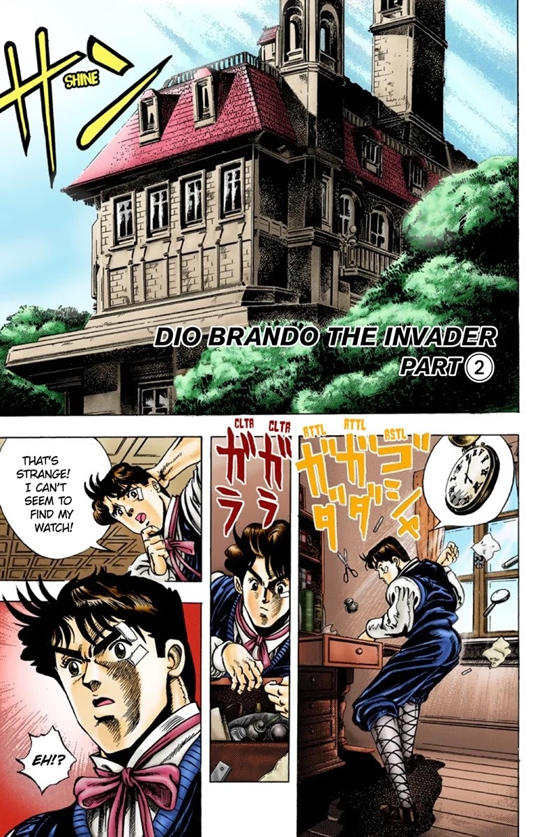 JoJo's Bizarre Adventure Part 1 - Phantom Blood (Official Colored) Chapter 3 page 2 - Chapter 3: Dio Brando the Invader Part 2