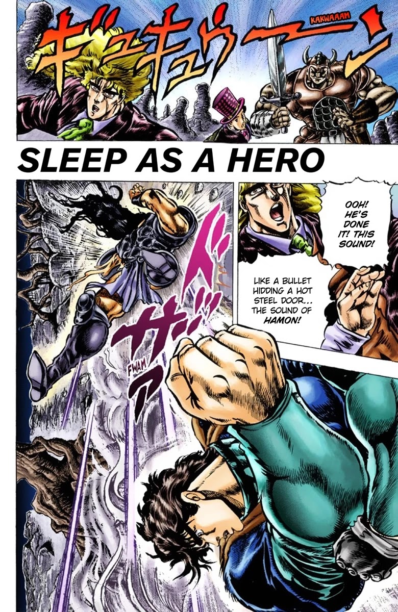 JoJo's Bizarre Adventure Part 1 - Phantom Blood (Official Colored) Chapter 30 page 1 - Chapter 30: Sleep as a Hero