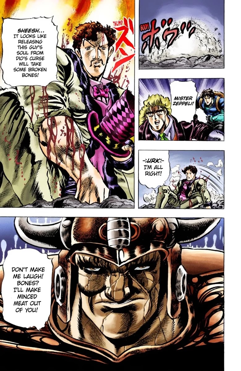 JoJo's Bizarre Adventure Part 1 - Phantom Blood (Official Colored) Chapter 30 page 19 - Chapter 30: Sleep as a Hero