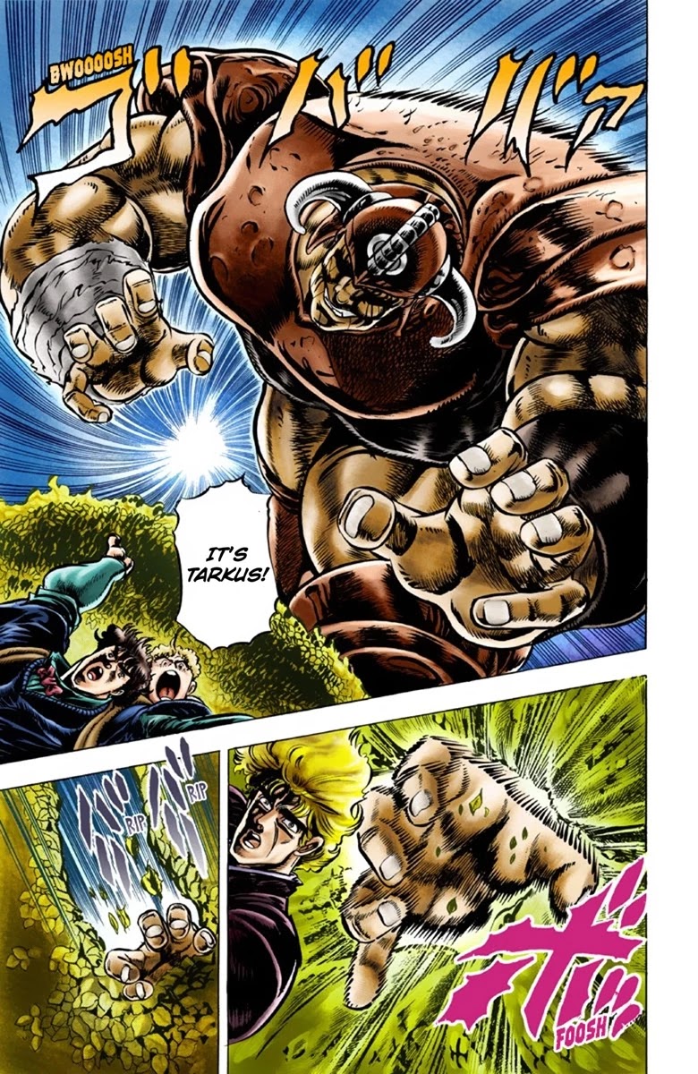 JoJo's Bizarre Adventure Part 1 - Phantom Blood (Official Colored) Chapter 32 page 11 - Chapter 32: The Medieval Knights' Training Ground for Murder