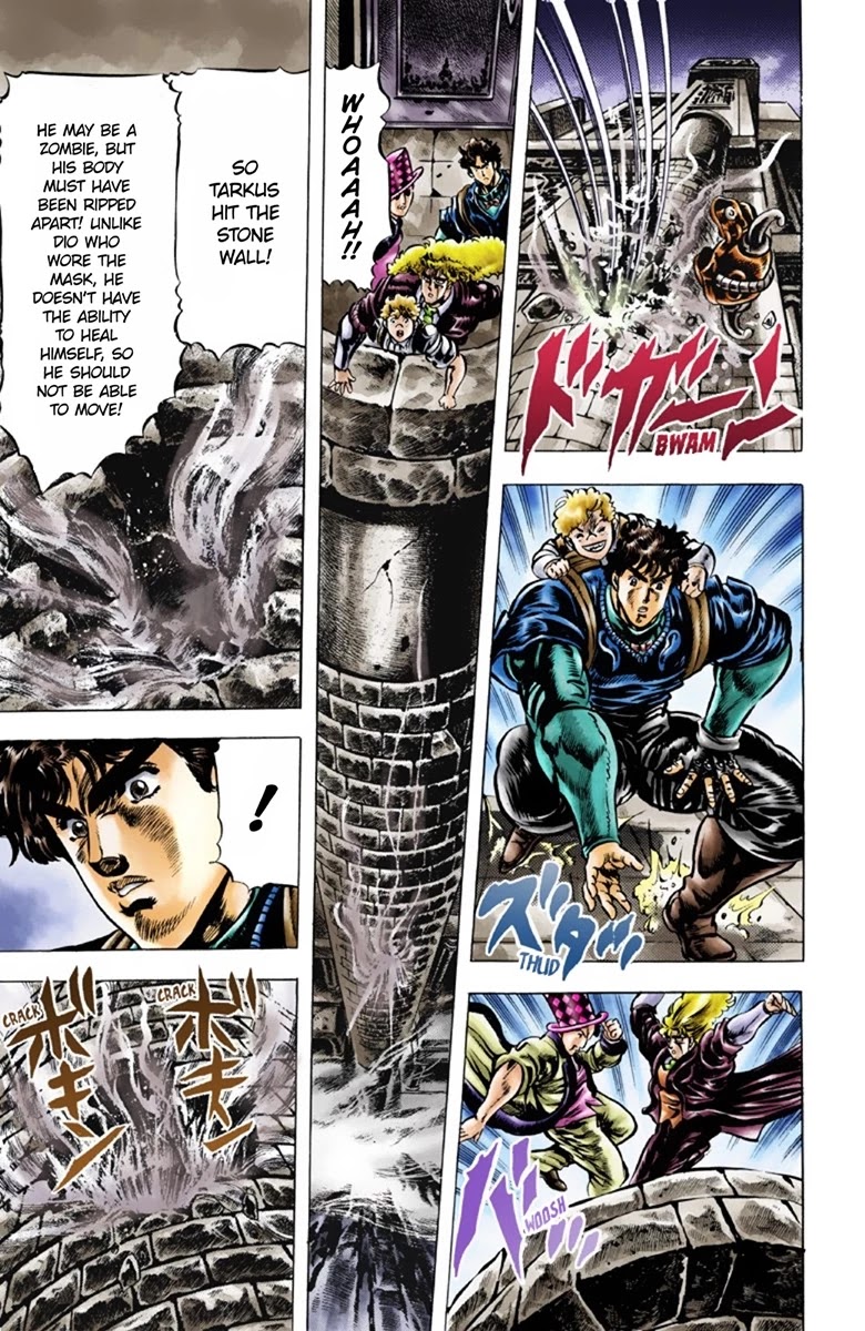 JoJo's Bizarre Adventure Part 1 - Phantom Blood (Official Colored) Chapter 32 page 13 - Chapter 32: The Medieval Knights' Training Ground for Murder