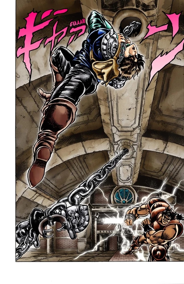 JoJo's Bizarre Adventure Part 1 - Phantom Blood (Official Colored) Chapter 32 page 18 - Chapter 32: The Medieval Knights' Training Ground for Murder