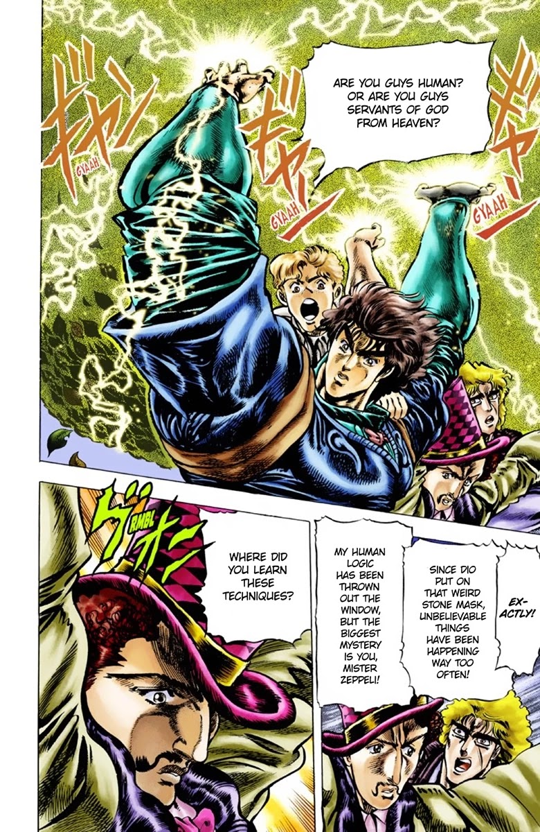 JoJo's Bizarre Adventure Part 1 - Phantom Blood (Official Colored) Chapter 32 page 3 - Chapter 32: The Medieval Knights' Training Ground for Murder