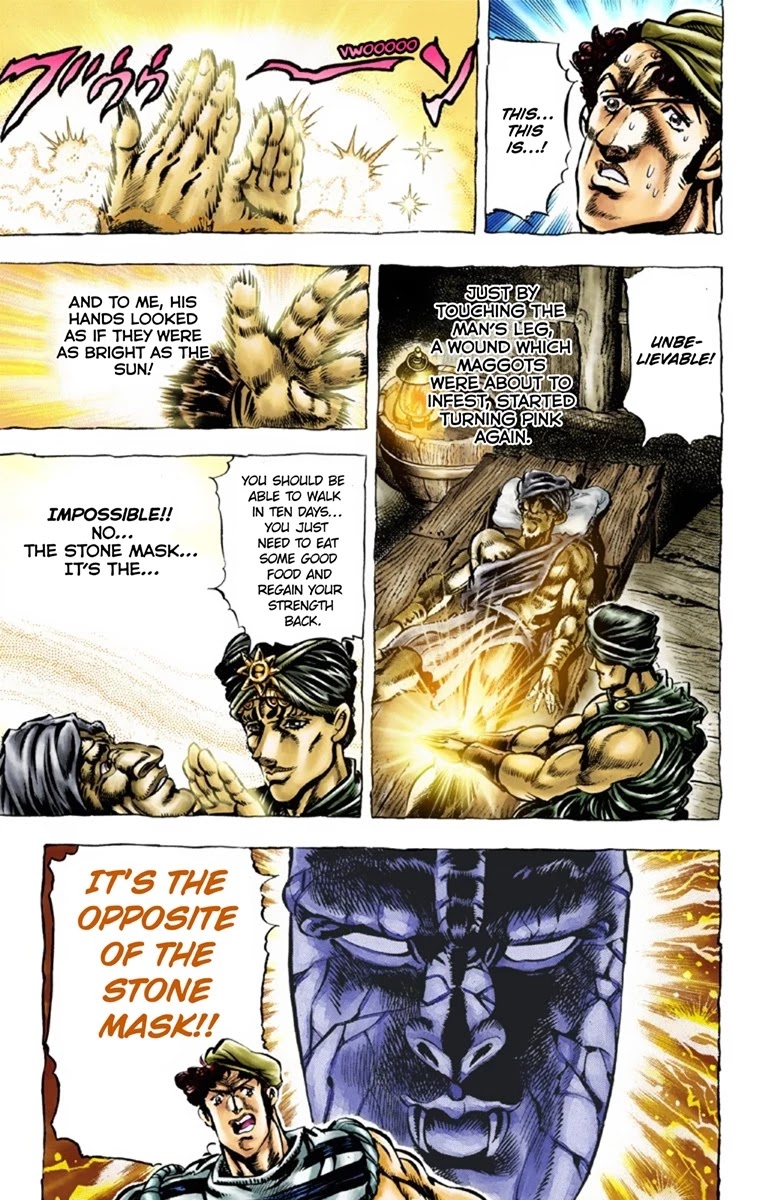 JoJo's Bizarre Adventure Part 1 - Phantom Blood (Official Colored) Chapter 32 page 6 - Chapter 32: The Medieval Knights' Training Ground for Murder