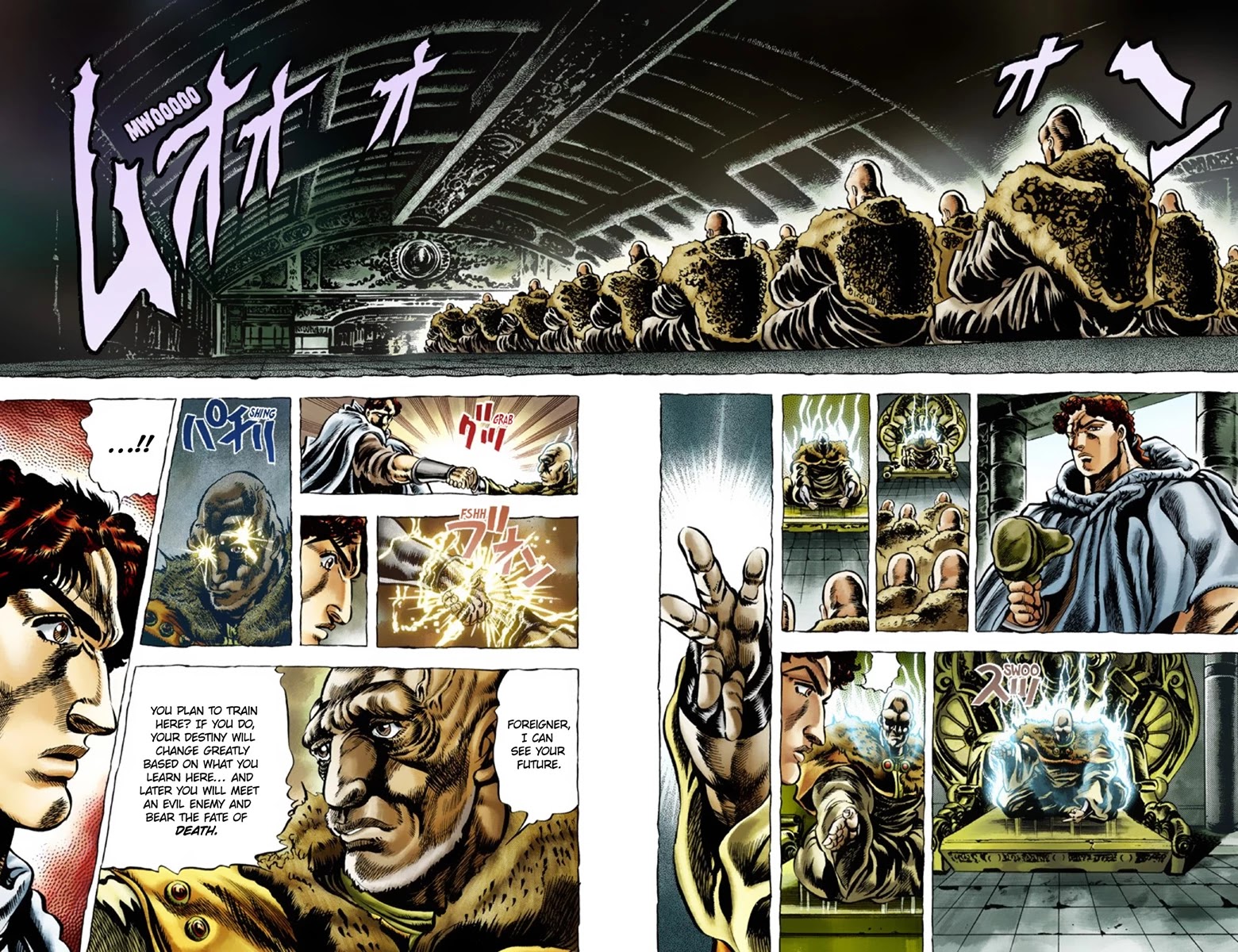 JoJo's Bizarre Adventure Part 1 - Phantom Blood (Official Colored) Chapter 32 page 9 - Chapter 32: The Medieval Knights' Training Ground for Murder